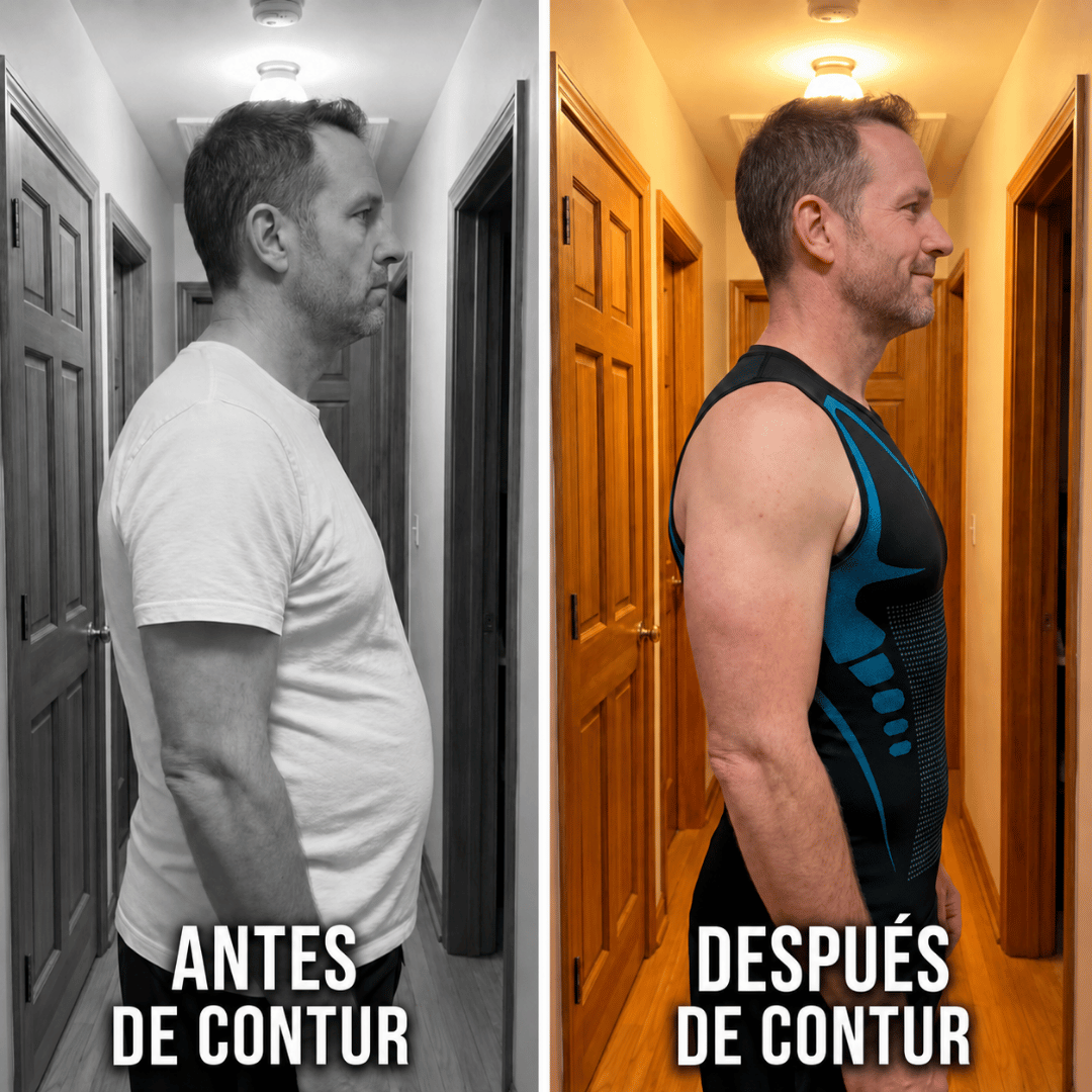 Camiseta de compresión que alisa la silueta bajo la camisa