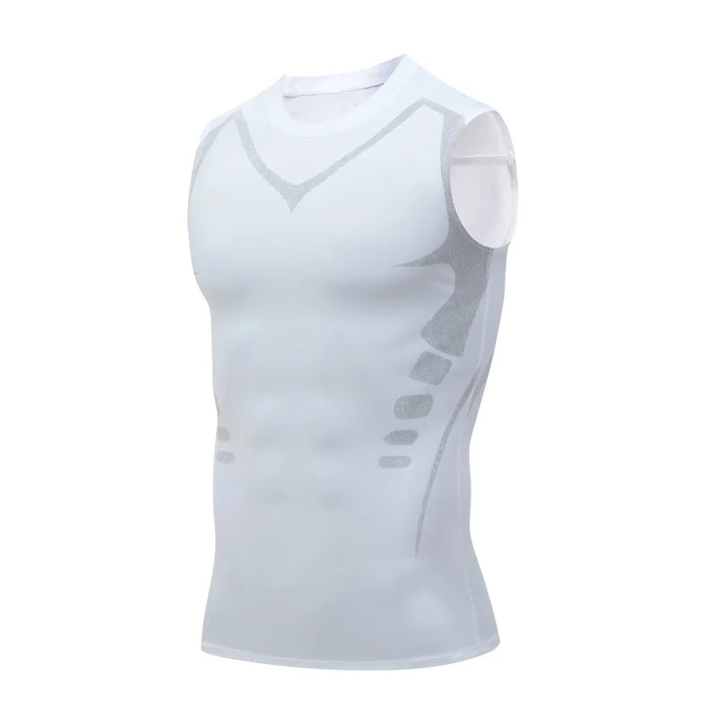Camiseta de compresión que alisa la silueta bajo la camisa